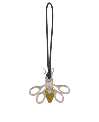 Christian Dior Bee Bag Charm, &pound;350, Accessories, Silver/Yellow, Leather, Front view